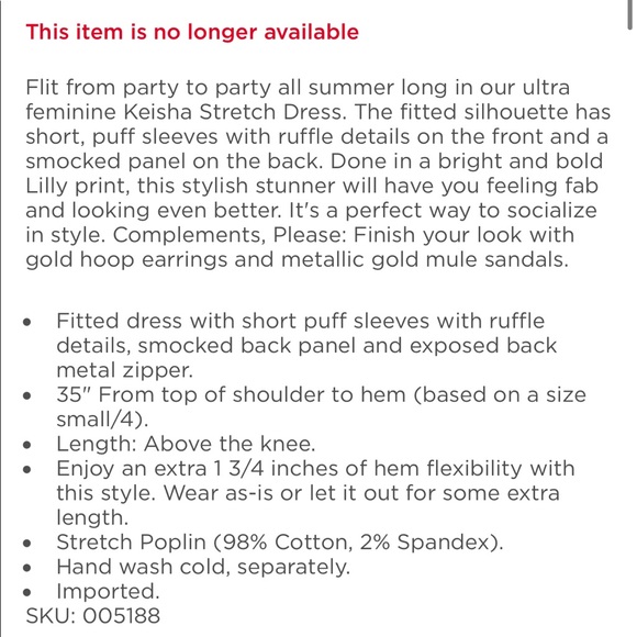 NWT Lilly Pulitzer Keisha Stretch Dress - Picture 11 of 15